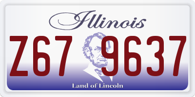 IL license plate Z679637
