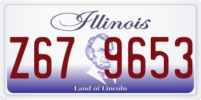 IL license plate Z679653