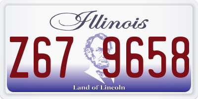 IL license plate Z679658
