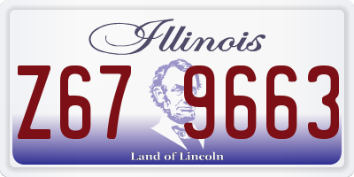 IL license plate Z679663