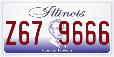 IL license plate Z679666