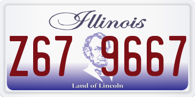 IL license plate Z679667