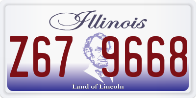 IL license plate Z679668
