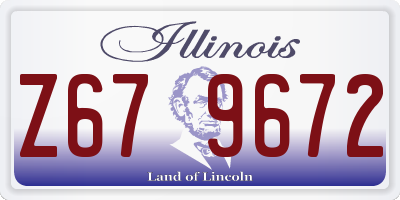 IL license plate Z679672