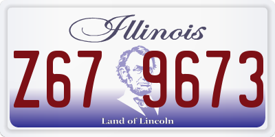 IL license plate Z679673