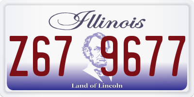 IL license plate Z679677