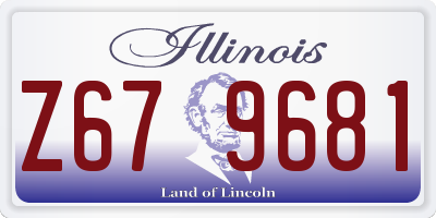 IL license plate Z679681
