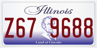 IL license plate Z679688
