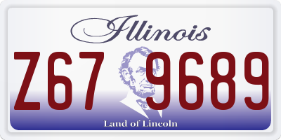 IL license plate Z679689