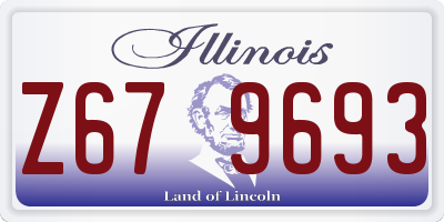 IL license plate Z679693