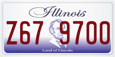 IL license plate Z679700