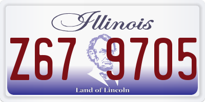IL license plate Z679705
