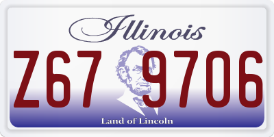 IL license plate Z679706