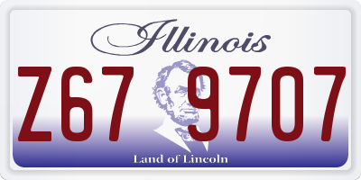 IL license plate Z679707