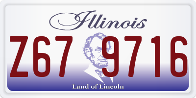 IL license plate Z679716