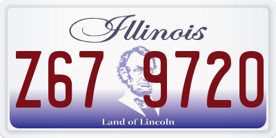 IL license plate Z679720