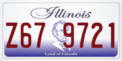 IL license plate Z679721