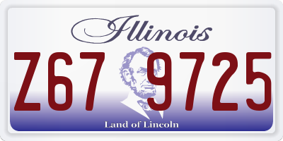 IL license plate Z679725