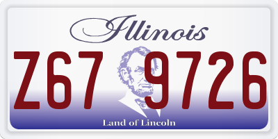 IL license plate Z679726