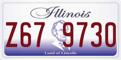 IL license plate Z679730