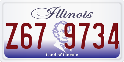 IL license plate Z679734