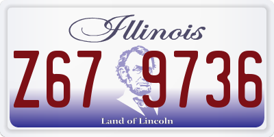 IL license plate Z679736