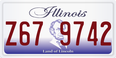 IL license plate Z679742