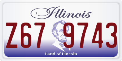 IL license plate Z679743