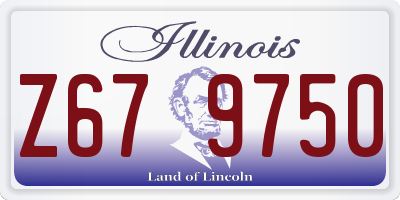 IL license plate Z679750
