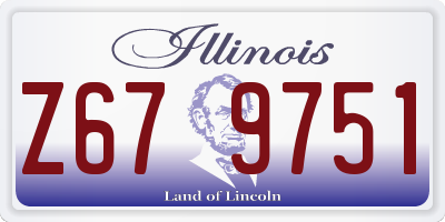 IL license plate Z679751
