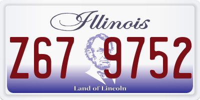 IL license plate Z679752