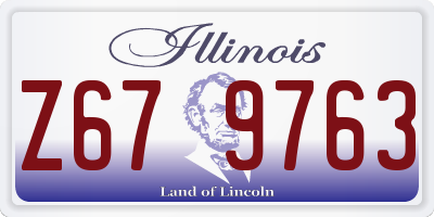 IL license plate Z679763