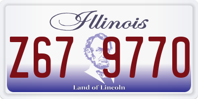 IL license plate Z679770