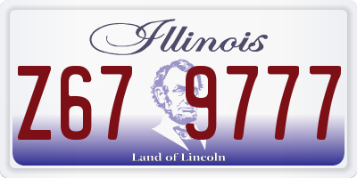 IL license plate Z679777