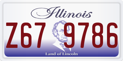 IL license plate Z679786