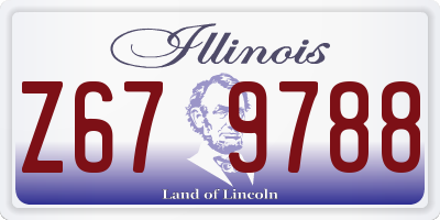 IL license plate Z679788