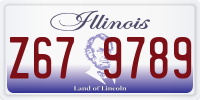 IL license plate Z679789