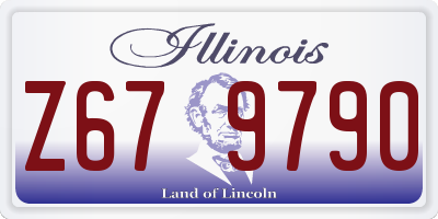 IL license plate Z679790
