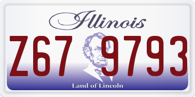 IL license plate Z679793