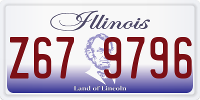 IL license plate Z679796