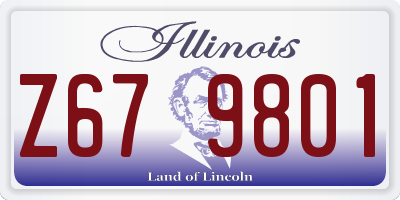 IL license plate Z679801