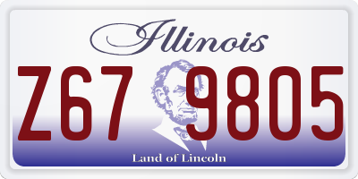 IL license plate Z679805