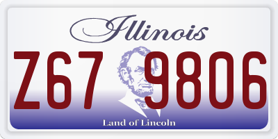 IL license plate Z679806