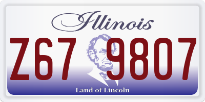 IL license plate Z679807