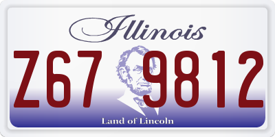 IL license plate Z679812