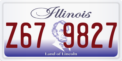 IL license plate Z679827