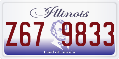 IL license plate Z679833