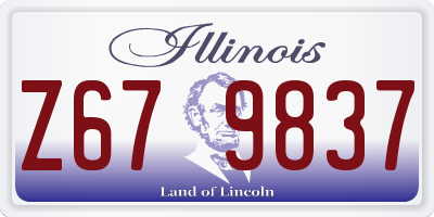 IL license plate Z679837