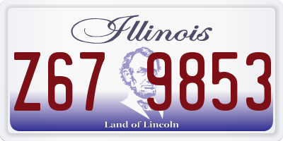 IL license plate Z679853