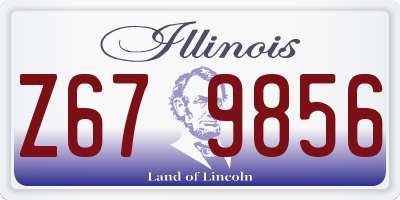 IL license plate Z679856